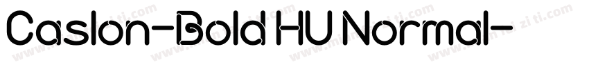 Caslon-Bold HU Normal字体转换